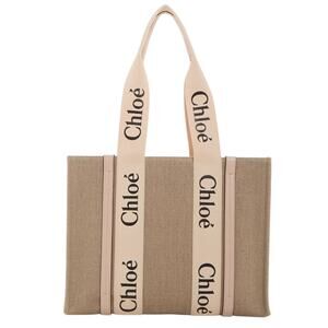 NEW CHLOE MEDIUM WOODY LOGO TOTE BAG PURSE NWT AUTHENTIC!